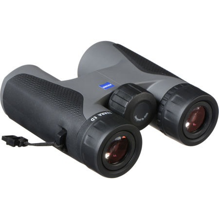 Zeiss 10x32 Terra ED Roof Prism Binocular, 6.4 Degree Angle of View, Gray/Black