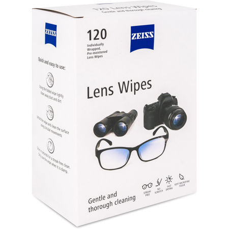 Zeiss Lens Wipes, 120-Pack