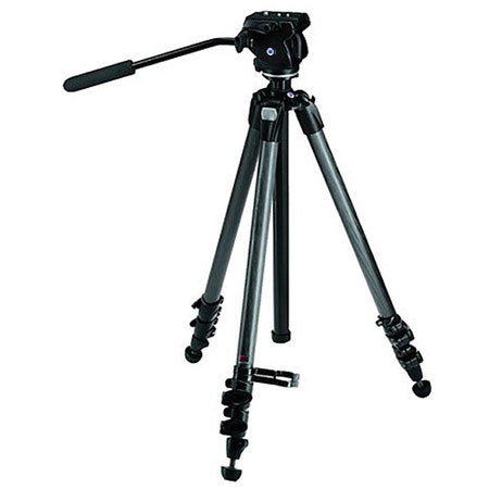 Zeiss 3-section 3-section Carbon Fiber Tripod with Fluid Head - Black