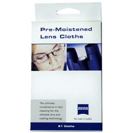 Zeiss 490134S Lens Tissues, Pre-Moistened Optics Cloths