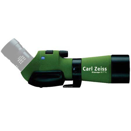 Zeiss Diascope 65 T* FL with LotuTec Coating, 65mm Spotting Scope Body, Angle Version in Green - USA