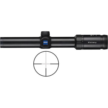 Zeiss 1.1-4x24mm T* Victory Varipoint Riflescope, Illum #60 Reticle, 30mm Tube