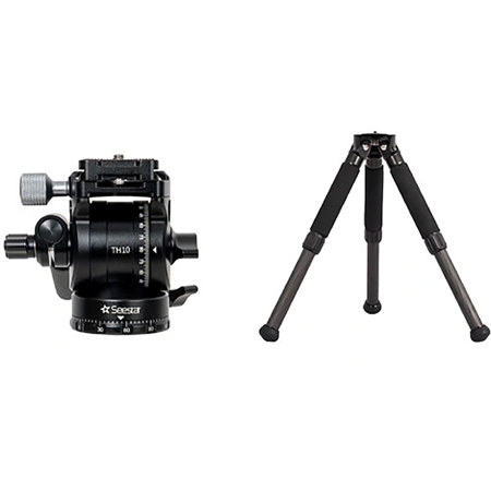 ZWO TC20 2-Section Carbon Fiber Tripod w/TH10 Fluid Head for Seestar Telescopes