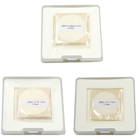 ZWO 36mm 7nm Narrowband H-Alpha/OIII/S-II Filter Set