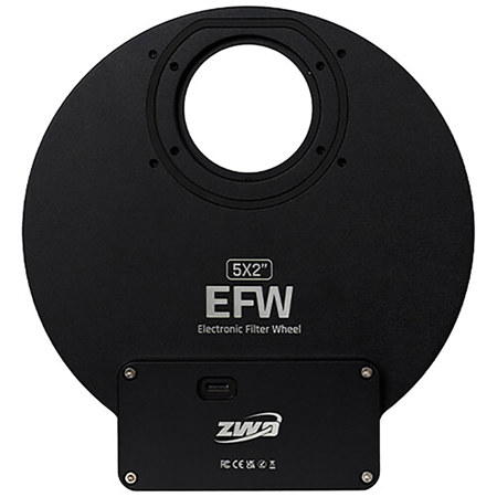ZWO 5 Positions EFW 2025 for 2" Mounted or 50.4mm Unmounted Filters