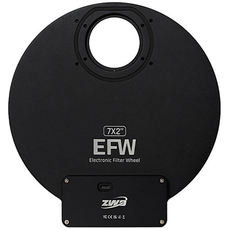 ZWO 7 Positions EFW 2025 for 2" Mounted or 50.4mm Unmounted Filters