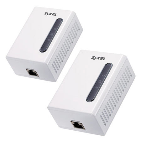 ZyXEL PLA401KIT Powerline Ethernet Adaptor Kit, 2 Pack