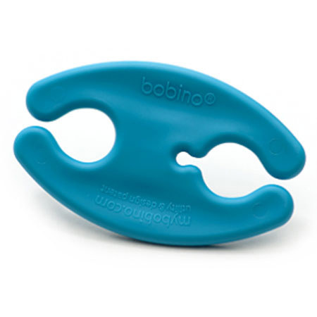 Bobino Cord Wrap,Small,Blue,f/MP3 Players,phone earbuds