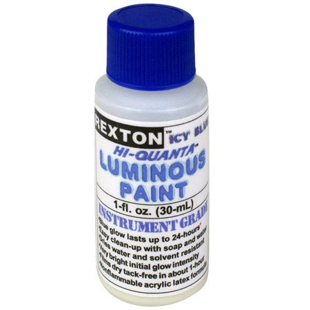 Adorama 7020 Icy Blue Luminous Paint 1 oz, Glow-in-Dark