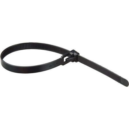 Visual Departures Flexlock Black Releasable Cable Tie