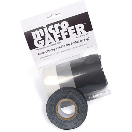 Adorama microGAFFER Tape 8 Yards x 1" - Pack of 4 Rolls