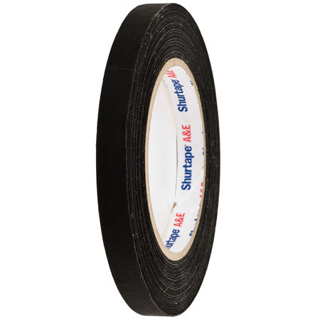 Permacell Black Masking Tape, 1/2" x 60 Yds