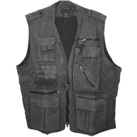 CampCo Humvee Safari Photo Vest Black - Extra Large