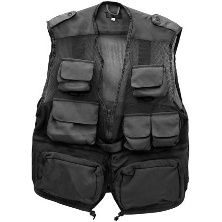 CampCo Humvee Combat Photo Vest - Black - Large