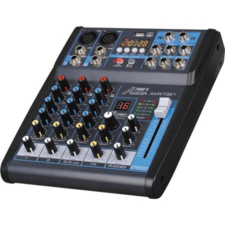 Audio 2000s AMX7321 4-CH Audio Mixer with Bluetooth & DSP Sound 