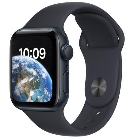 Apple Watch SE GPS, 40mm Midnight Al Case with Midnight Sport Band