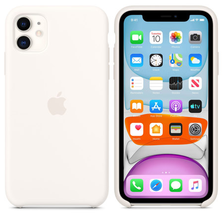 Apple Silicone Case For Iphone 11 White Mwvx2zm A Adorama