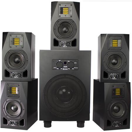 Includes 5X A3X 4.5 50W Active 2-Way Studio Monitor and Sub8 240W 8 Active Subwoofer Adam Audio The Fogg Matched 5.1 Surround System 