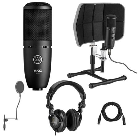 AKG Project Studio P120 Medium Cardioid Condenser Microphone W/ACC KIT