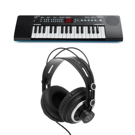Alesis Harmony 32-Key Portable Keyboard with Built-In Speakers with Headphones