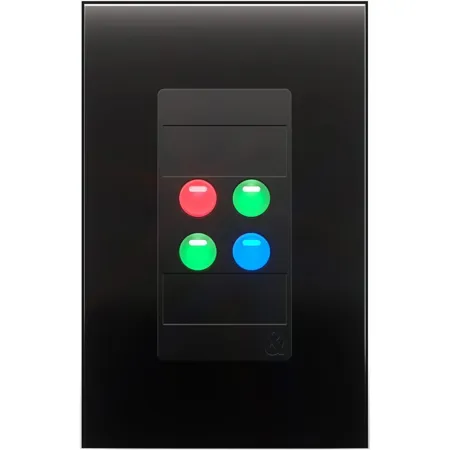 Allen & Heath IP4 4-Button Programmable Decora Wallplate Controller Black