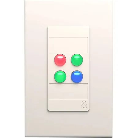 Allen & Heath IP4 4-Button Programmable Decora Wallplate Controller White