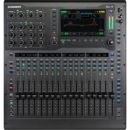 Allen & Heath Qu-5 36-Channel/12-Bus Digital Mixer with 16+1 Motorized Faders