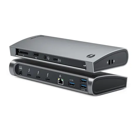 Alogic BLAZE Thunderbolt 4 Docking Station, Space Gray and Black