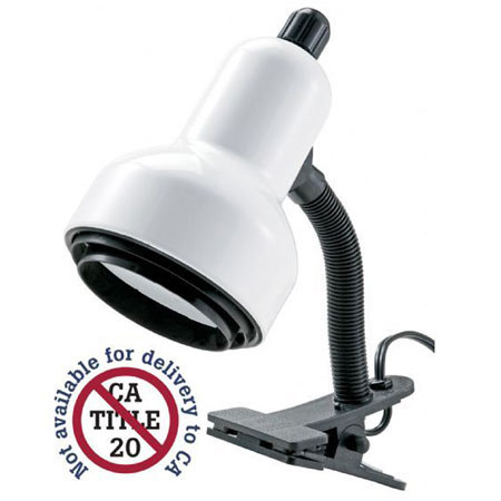 Alvin, CLC400-D, Gooseneck Clip Light Lamp - White