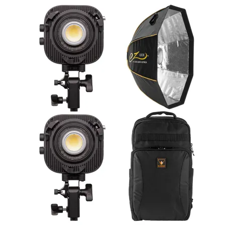 amaran Halo 100x 100W Bi-Color COB LED 2-Light Kit, with Softbox
