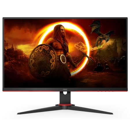 Aoc 27g2e 27 Fhd 144hz Ips Gaming Monitor With Freesync Premium Black Red 27g2e