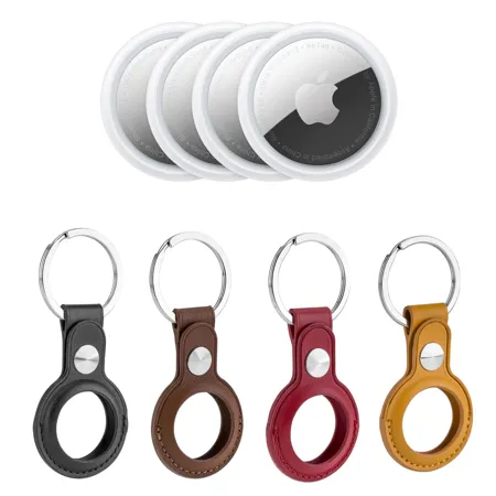 スマホアクセサリー apple airtag 4 pack Amazon.com: 4 Pack Mini AirTag Holder for Kids, Silicone