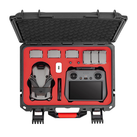 Aries Waterproof Hard Shell Carrying Case for DJI Mini 4 Pro Drone, Black