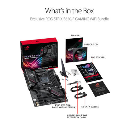 Asus Rog Strix B550 F Amd Am4 3rd Gen Ryzen Atx Gaming Motherboard 90mb14s0 M0aay0 Asus Rog Strix B550 F Amd Am4 3rd Gen Ryzen Atx Gaming Motherboard 90mb14s0 M0aay0
