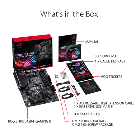 Asus Rog Strix B450 F Gaming Ii Amd Socket Am4 Atx Gaming Motherboard 90mb15v0 M0aay0 Asus Rog Strix B450 F Gaming Ii Amd Socket Am4 Atx Gaming Motherboard 90mb15v0 M0aay0