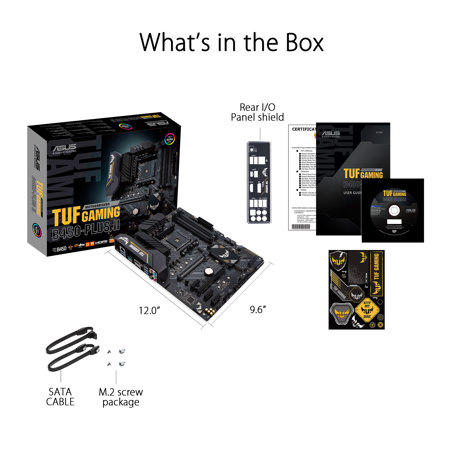 Asus Tuf Gaming B450 Plus Ii Amd Socket Am4 Atx Gaming Motherboard 90mb1650 M0aay0