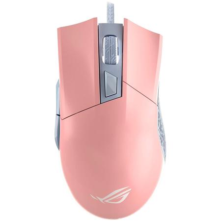 Asus Rog Gladius Ii Origin Pink Limited Edition Ergonomic Wired Gaming Mouse 90mp00u3 B0ua01