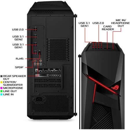 ASUS Gaming Desktop Intel Core i7-9700F 16GB Memory NVIDIA GeForce RTX 2060  1TB Hard Drive + 256GB Solid State Drive Iron Gray GL12CX-B7 - Best Buy