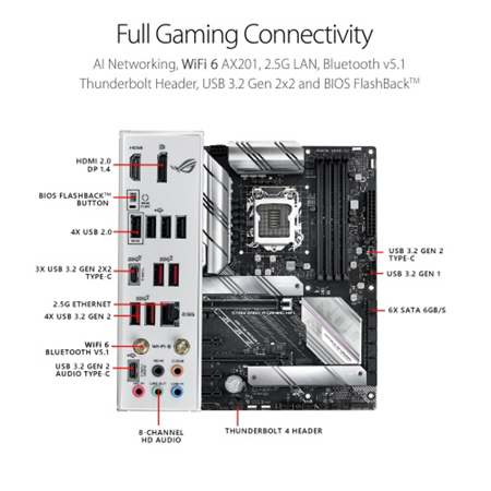 Asus Rog Strix B560 A Gaming Wi Fi 6 Lga 10 Atx Gaming Motherboard 90mb16v0 M0aay0 Asus Rog Strix B560 A Gaming Wi Fi 6 Lga 10 Atx Gaming Motherboard 90mb16v0 M0aay0