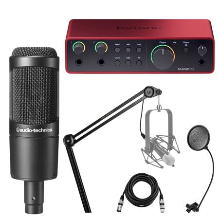 Audio-Technica AT2035 Condenser Microphone - Bundle AT2035 D