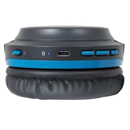 Audio Technica Ath S0bt Wireless On Ear Headphones With Built In Mic Gray Blue Ath S0btgbl