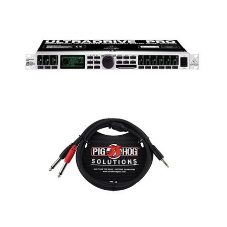 Male Behringer DCX2496 Ultra High-Precision Digital 24-Bit/96 kHz Loudspeaker Management System Breakout Cable WITH 3 3.5mm Stereo to Dual 1/4 Mono 