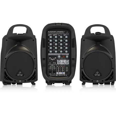 Behringer EUROPORT PPA500BT - 500W 6-Channel Portable PA System
