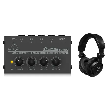 Behringer HA-400 Ultra Compact 4-Channel Stereo Headphone Amplifier