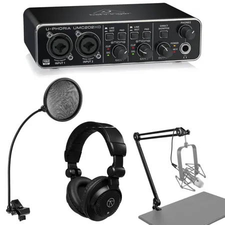 Behringer U-PHORIA UMC202HD USB Audio Interface, with TAPH100