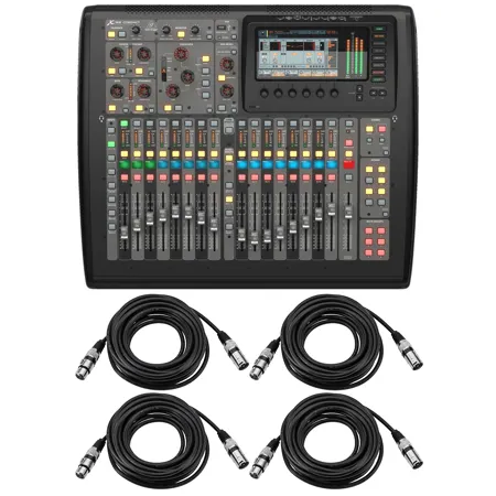 Behringer X32 Compact 40-Input 25-Bus Digital Mixing Console, w/4x