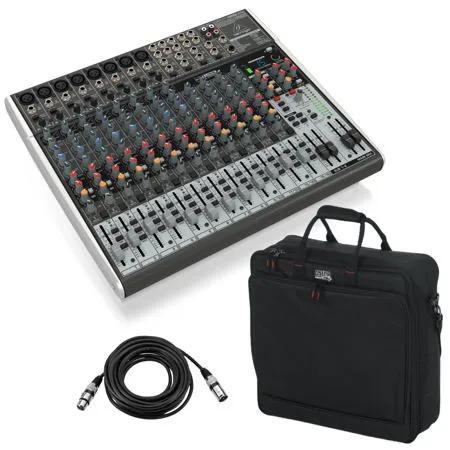 Behringer XENYX X2222USB Premium 22-Input 2/2-Bus Mixer W/Gator
