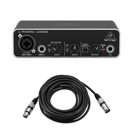 behringer u phoria umc22 usb audio interface