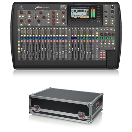 X32 32-Channel 16-Bus Mixing Console Gator ATA Wood Case X32