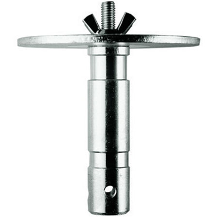 Manfrotto 163-38 28mm Male Adapter, Silver